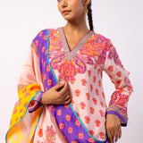 Svara Printed Embroidered Tunic Set