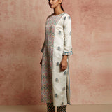 Amer Ivory Multi/Buti Kurta