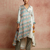 Amer Ivory/Multi Wrap Kurta