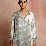Amer Ivory/Multi Wrap Kurta