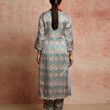 Amer Multicolor Front Open Kurta