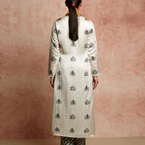 Amer Ivory Mix Buti Kurta
