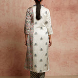 Amer Ivory Buti/Multi Kurta