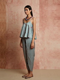 Amer Striped Dhoti Pants