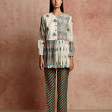 Amer Multi Design Blocked Shirt