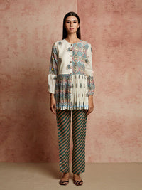 Amer Multi Design Blocked Shirt