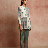 Amer Multi Design Blocked Shirt