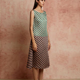 Amer Striped Blocked Dress