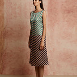 Amer Striped Blocked Dress
