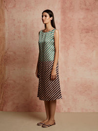 Amer Striped Blocked Dress
