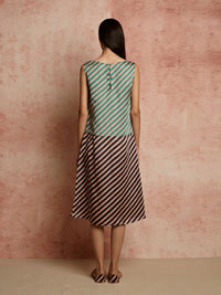 Amer Striped Blocked Dress