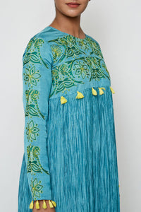 Tota Aqua Crushed Dress