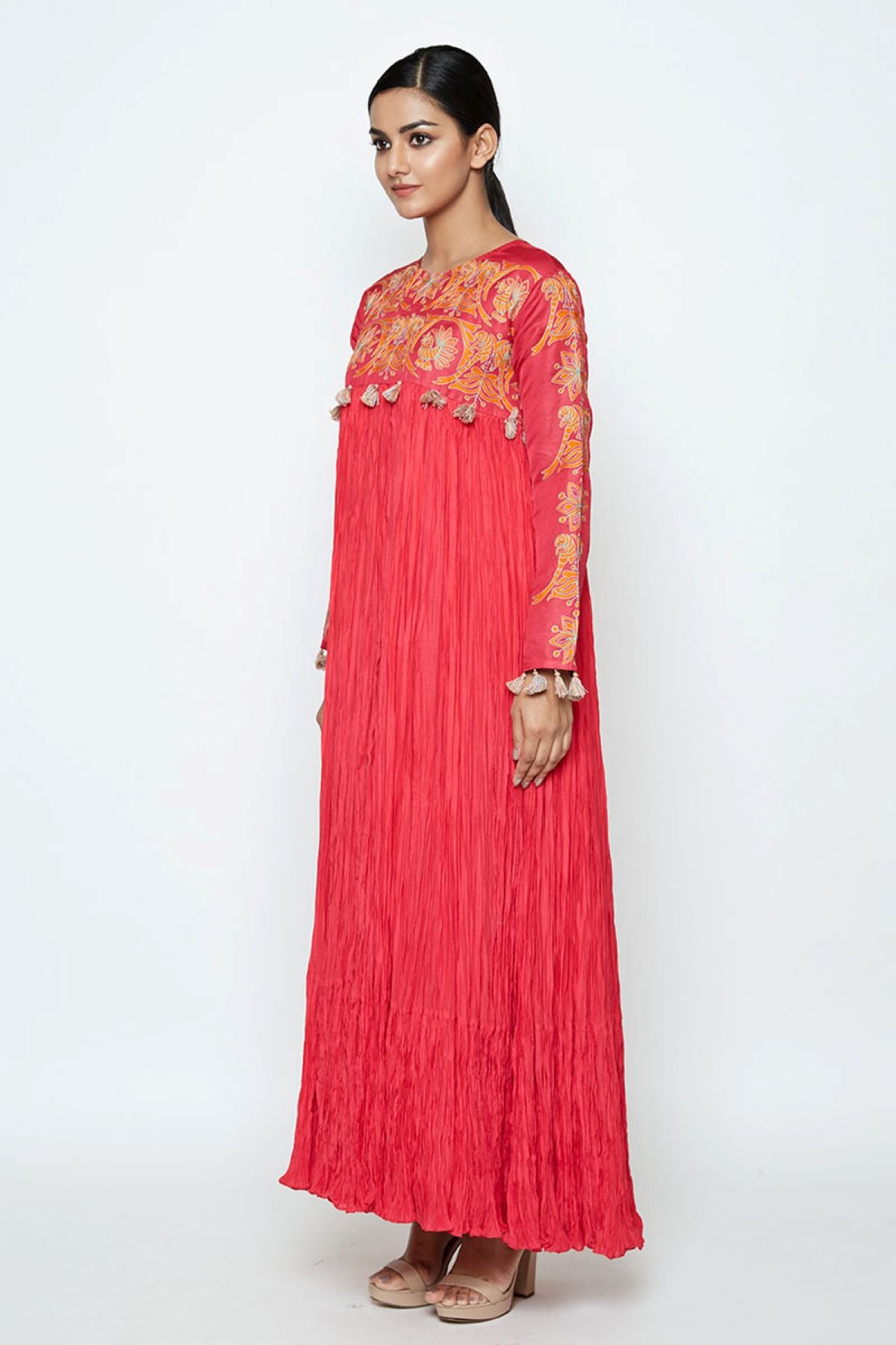 Tota Fuschia Crushed Dress