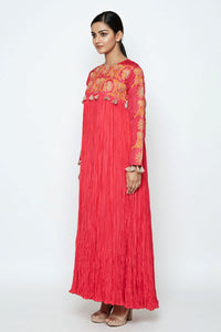 Tota Fuschia Crushed Dress
