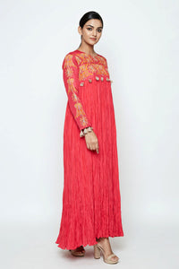 Tota Fuschia Crushed Dress
