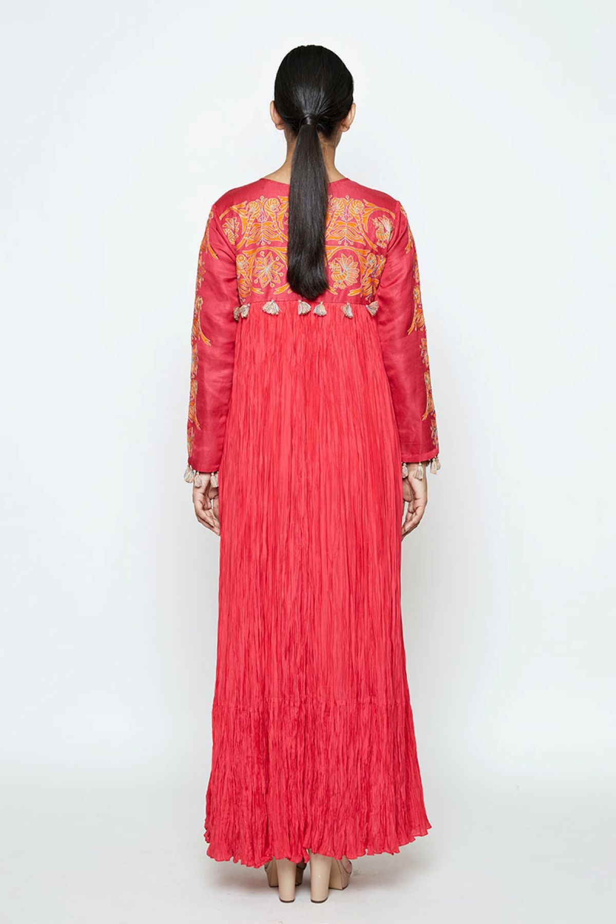 Tota Fuschia Crushed Dress