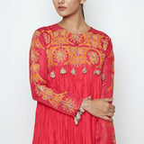 Tota Fuschia Crushed Dress