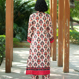 Ivory Printed Embroidered Chintz Gauri Kurta set