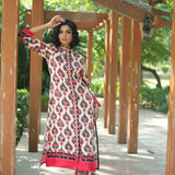 Ivory Printed Embroidered Chintz Gauri Kurta set
