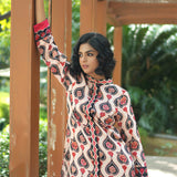 Ivory Printed Embroidered Chintz Gauri Kurta set