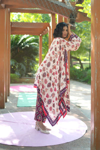 IVORY CHINTZ RANI CAPE