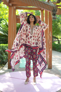 IVORY CHINTZ RANI CAPE