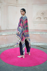 Mauj Nayy Pink Rani Cape Set