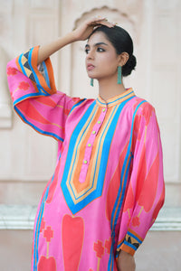 Red/Pink Kilim Kurta Set