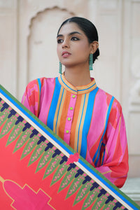 Red/Pink Kilim Kurta Set