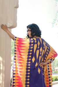 Navyblue/Yellow Kilim Kaftan