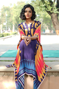 Navyblue/Yellow Kilim Kaftan