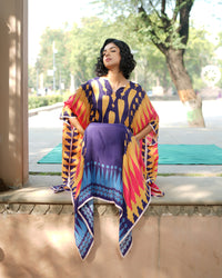 Navyblue/Yellow Kilim Kaftan