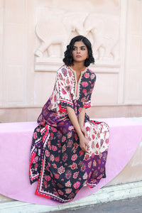 CHARCOAL CHINTZ KAFTAN