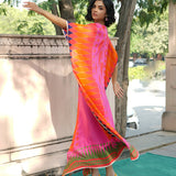 Red/Pink Printed Kilim Kaftan