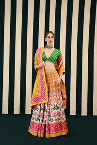 Tarang Multi Printed Embroidered Lehenga Set