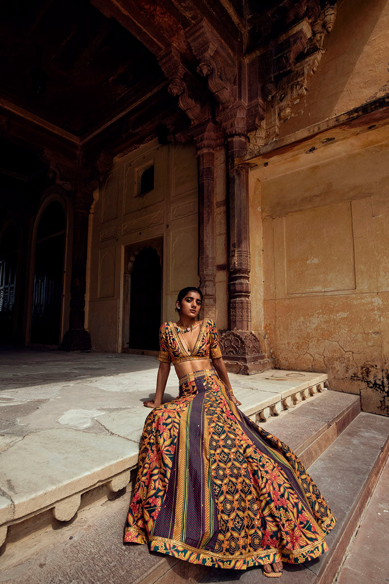 Udaipur Lehenga, Beawar Blouse & Barmer Dupatta