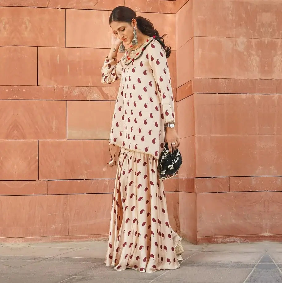 Paisley Sarika Sharara Set