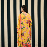 Mirror Work With Yellow Printed Kurta Set