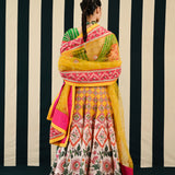 Tarang Multi Printed Embroidered Lehenga Set