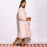 Inbloom Off White Buta Printed Dress