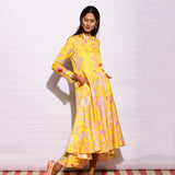 Yellow Zaal Printed Dress
