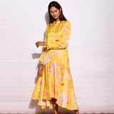 Yellow Zaal Printed Dress
