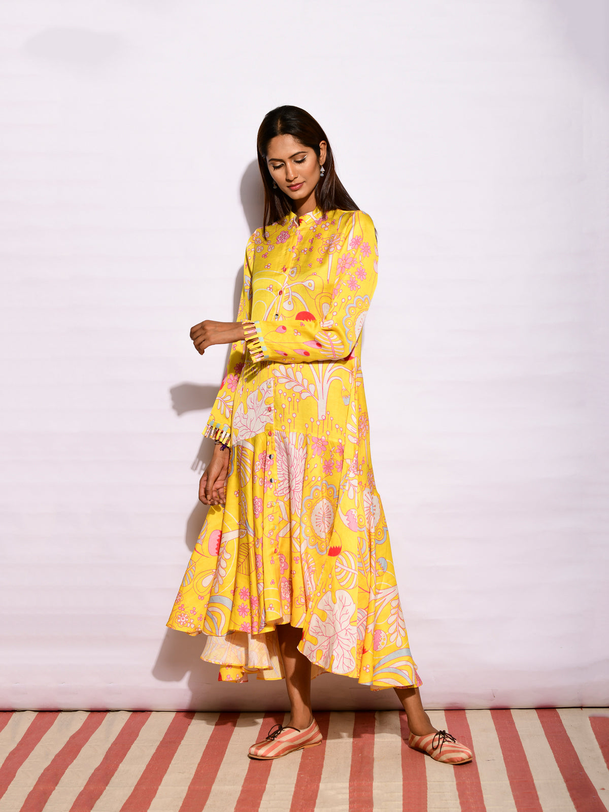 Yellow Zaal Printed Dress