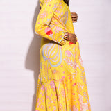 Yellow Zaal Printed Dress
