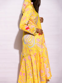 Yellow Zaal Printed Dress