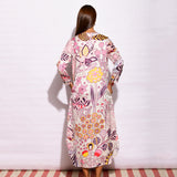 Printed Ivory Jaal Long Shirt dress