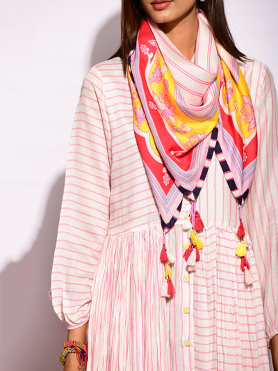 Off white Printed Scarf