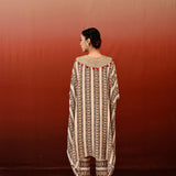 Paisley Printed Embroidered Tarang Kaftan Set
