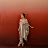 Paisley Printed Embroidered Tarang Kaftan Set