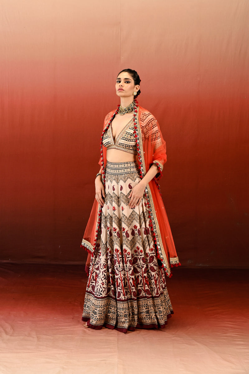 PAISLEY TAMMANA LEHENGA SET